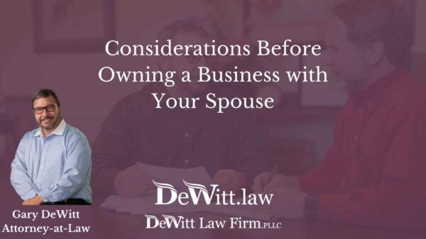 Considerations Before Owning a Business with Your Spouse