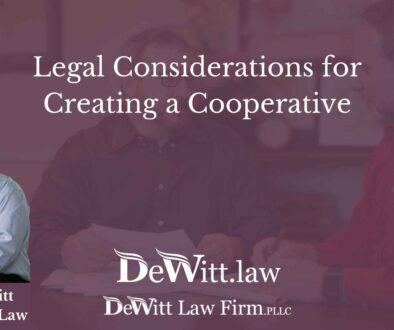 Legal Considerations for Creating a Cooperative