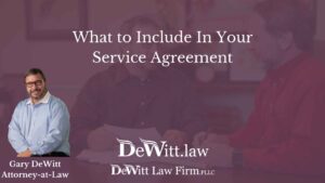 What to Include In Your Service Agreement